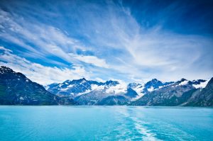 Glacier Bay in Mountains, Alaska, United States