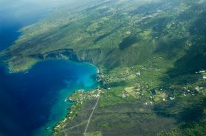 Kealakekua Bay, Big Island aerial shot, Hawaii