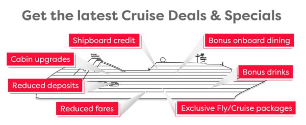 Get the latest cruise deals and specials