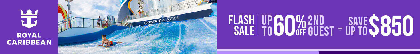 Royal Caribbean Flash Sale - Up to 60% Off 2nd Guest + Save Up to $850