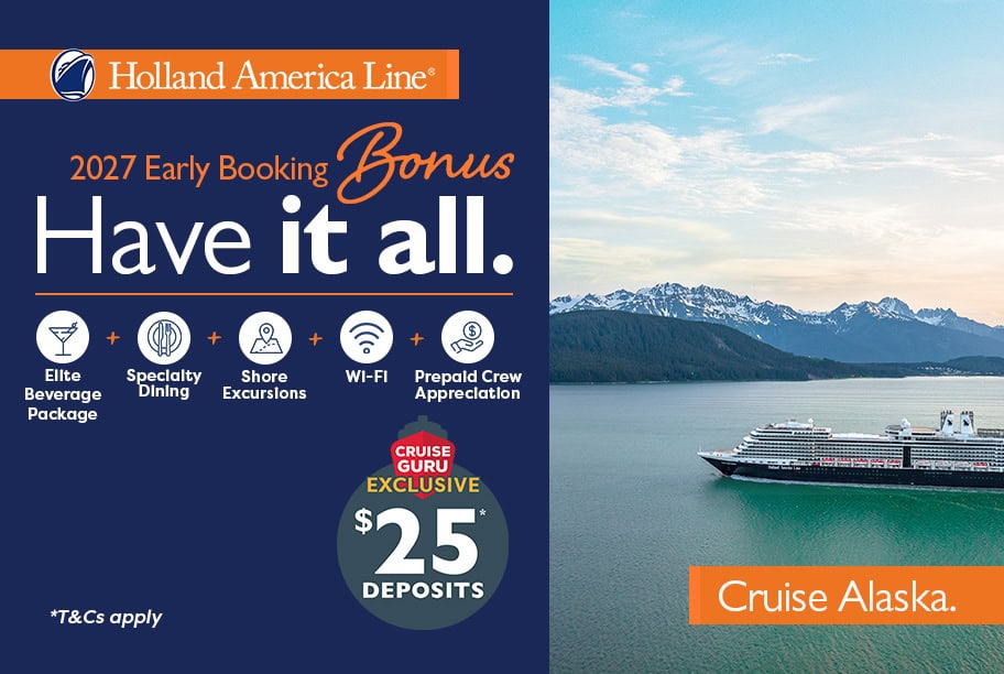 Holland America Early Booking Bonus 2027 Alaska