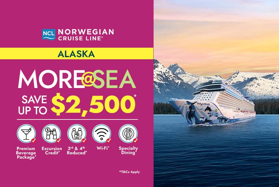 NCL Alaska Save $2500