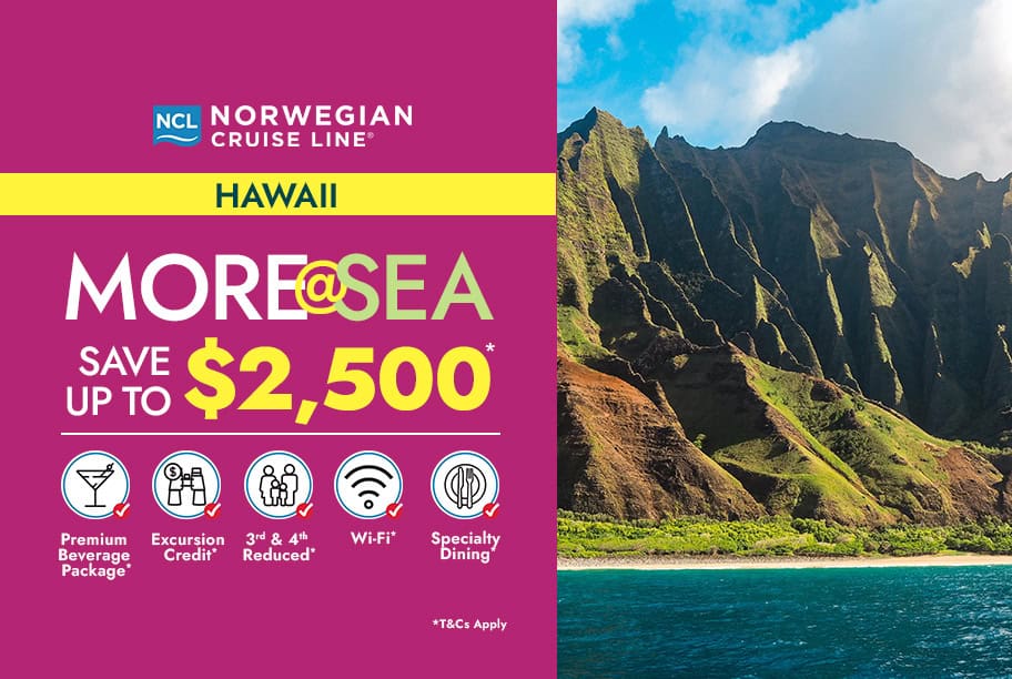 NCL Hawaii Save $2500