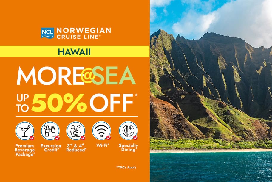 Norwegian Cruise Line 50% Off Hawaii