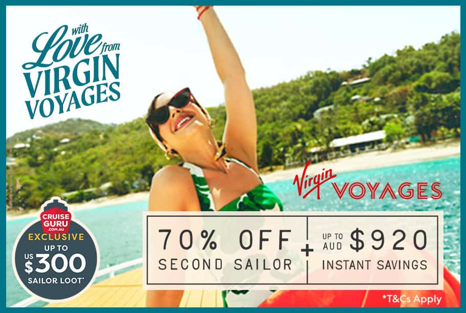 Virgin Voyages Up to 70% Off 2nd Sailor + Up to $920 Instant Savings on 7+ Night Caribbean Voyages