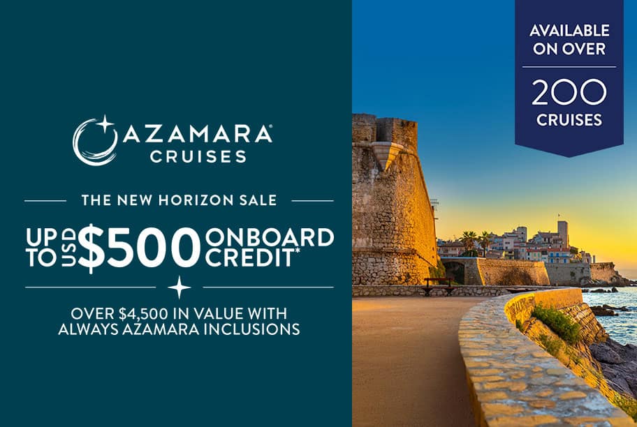 Azamara The New Horizon Sale - Up to US$500 Onboard Credit
