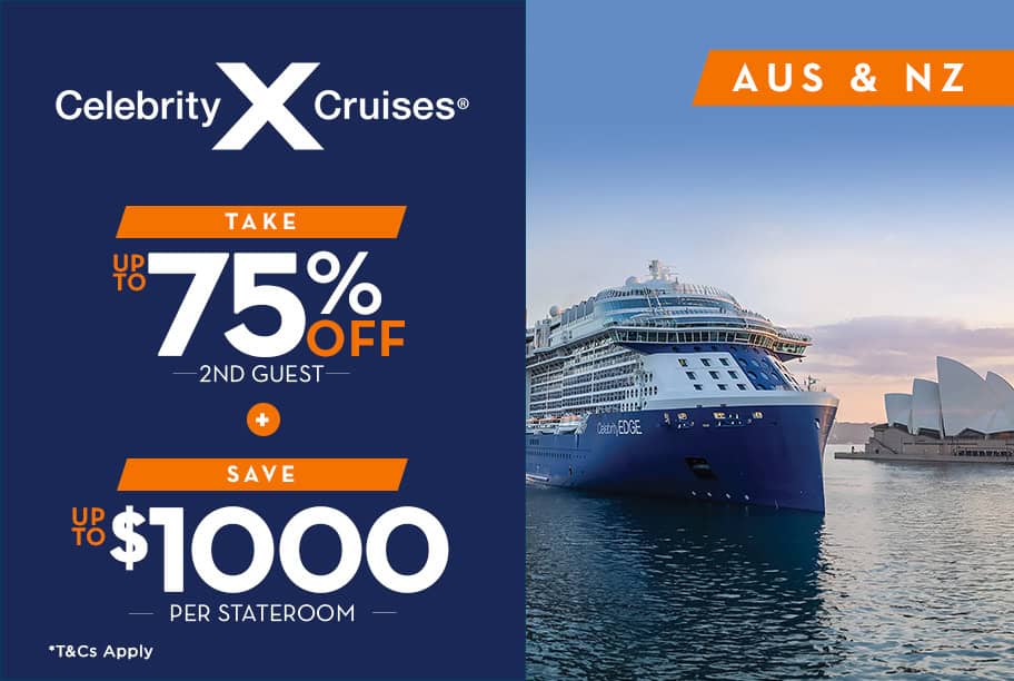 Celebrity Cruises - Up to 75% off 2nd Guest + Save Up to $1,000 per stateroom