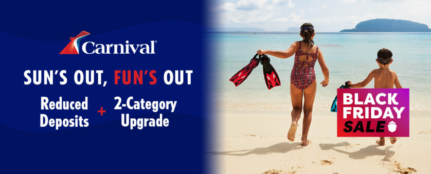 Carnival Cruises Sun's Out Fun's Out - Reduced Deposits + 2-Category Upgrades