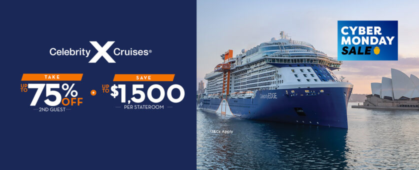 Celebrity Cruises - Save 75% off 2nd Guest + Up to $1,500 Off