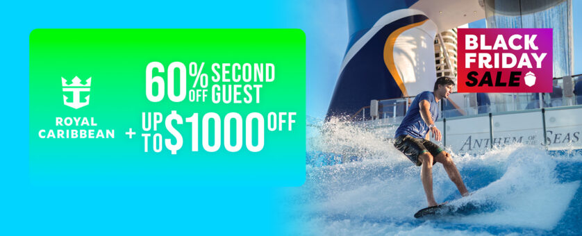 Royal Caribbean - 60% Off 2nd Guest + Up to $1,000 Off
