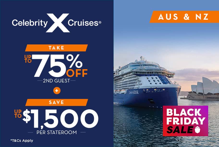 Celebrity Cruises - Save 75% off 2nd Guest + Up to $1,500 Off