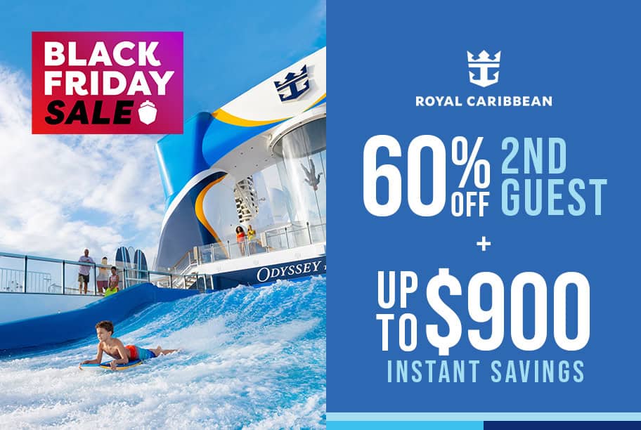 Royal Caribbean - Up to 60% Off 2nd Guest + Up to $900 Off