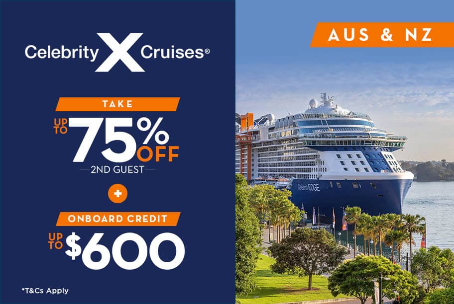 Celebrity - Save 75% + Up to $600 Onboard Credit